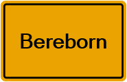 Grundbuchamt Bereborn